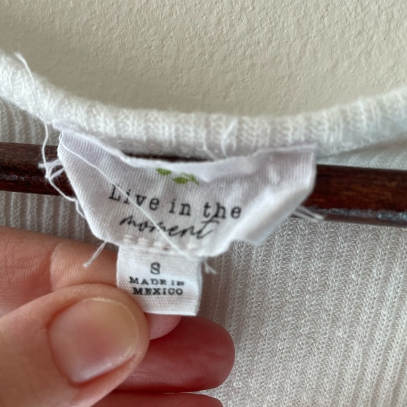 White Ruffle Tank - Picture 3 of 4